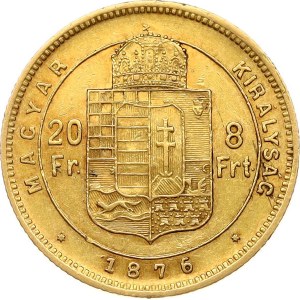Hungary 20 Francs / 8 Forint 1876 KB