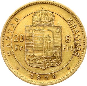 Hungary 20 Francs / 8 Forint 1876 KB