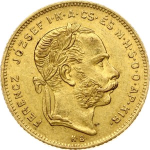 Hungary 20 Francs / 8 Forint 1879 KB