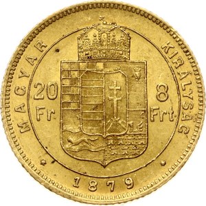 Hungary 20 Francs / 8 Forint 1879 KB