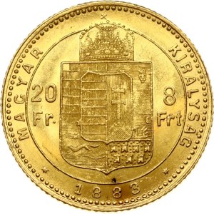Hungary 20 Francs / 8 Forint 1883 KB