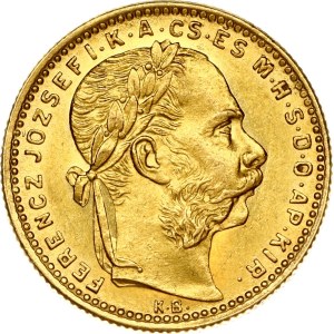 Hungary 20 Francs / 8 Forint 1888 KB
