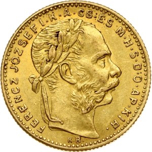 Hungary 20 Francs / 8 Forint 1891 KB