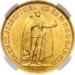 Hungary 20 Korona 1894 KB NGC MS 61