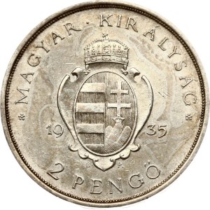 Hungary 2 Pengo 1935 BP Pazmany University