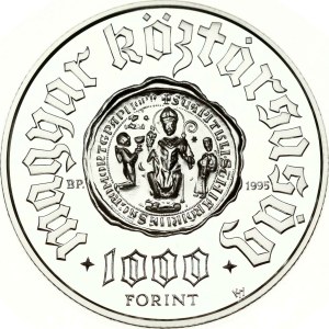 Hungary 1000 Forint 1995 BP 1000 years of Pannonhalma Abbey