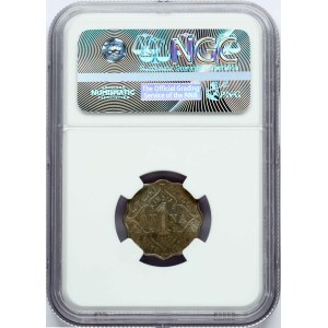 British India 1 Anna 1910 B NGC MS 61