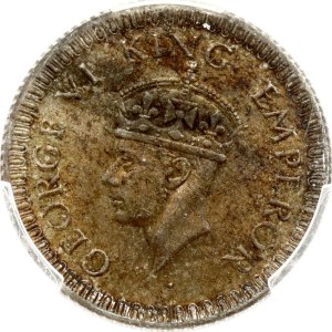 India British ¼ Rupee 1942 PCGS MS 63