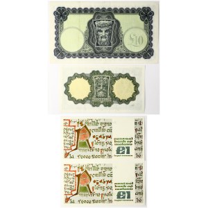 Ireland 1 Pound & 10 Pounds 1975-1977 Lot of 4 pcs