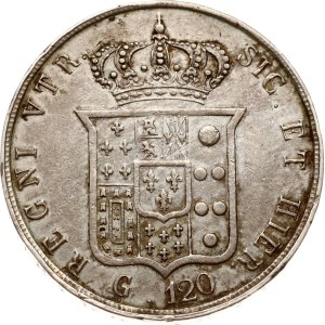 Italy Naples 120 Grana 1857