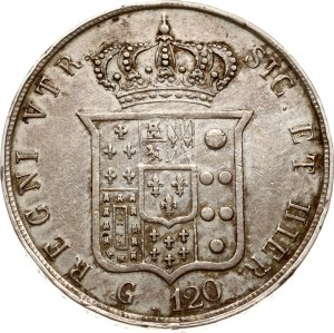 Italy Naples 120 Grana 1857