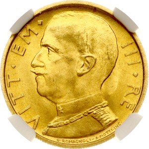 Italy 50 Lire 1931 R IX NGC MS 64