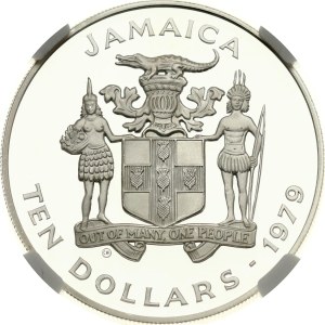 Jamaica 10 Dollars 1979 CHI Year of the Child NGC PF 69 ULTRA CAMEO