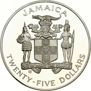 Jamaica 25 Dollars 1990 CHI World Cup