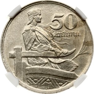 Latvia 50 Santimu 1922 NGC MS 62