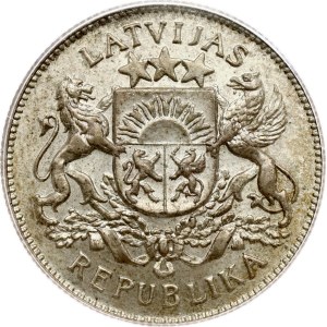 Latvia 2 Lati 1925 PCGS MS 64