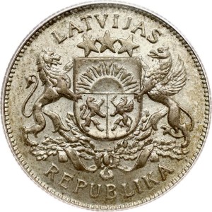 Latvia 2 Lati 1925 PCGS MS 64