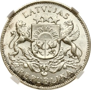 Latvia 2 Lati 1925 NGC MS 63