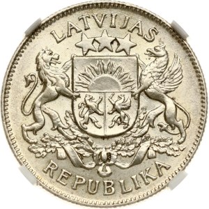 Latvia 2 Lati 1926 NGC MS 62