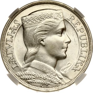 Latvia 5 Lati 1931 NGC MS 62