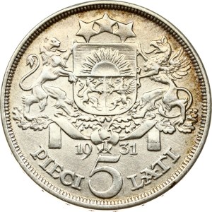 Latvia 5 Lati 1931