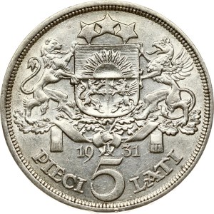Lotyšsko 5 Lati 1931
