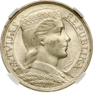Latvia 5 Lati 1932 NGC MS 63