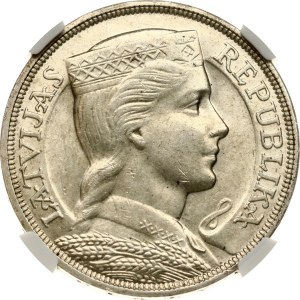 Latvia 5 Lati 1932 NGC MS 61