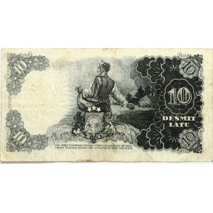 Latvia 10 Latu 1937 Riga G