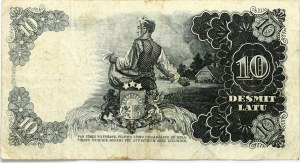 Latvia 10 Latu 1937 Riga G