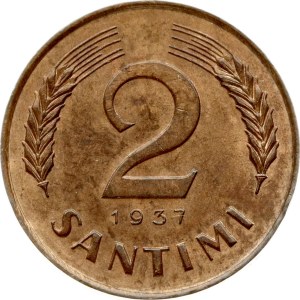 Latvia 2 Santimi 1937