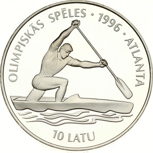 Latvia 10 Latu 1994 Games of 1996