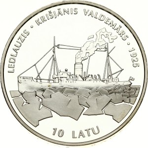 Latvia 10 Latu 1998 Icebreaker Krisjanis Valdemars