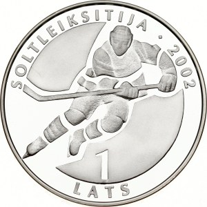 Latvia 1 Lats 2001 Ice Hockey