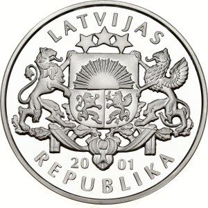 Latvia 1 Lats 2001 Ice Hockey
