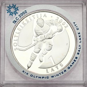 Latvia 1 Lats 2002 Ice Hockey