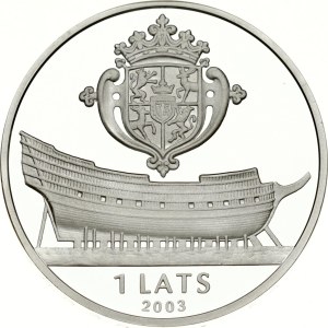 Latvia 1 Lats 2003 Courland