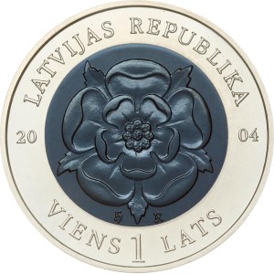 Latvia 1 Lats 2004 Coin of Time I