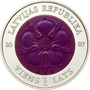 Latvia 1 Lats 2007 Coin of Time II