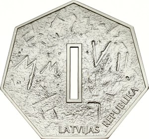 Latvia 1 Lats 2007 Coin of Digits
