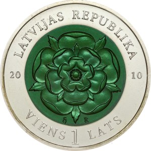 Latvia 1 Lats 2010 Coin of Time III