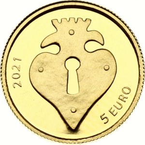 Latvia 5 Euro 2021 The Key
