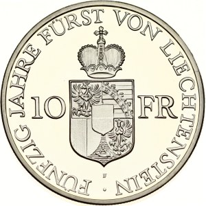 Liechtenstein 10 Franken 1988 Reign