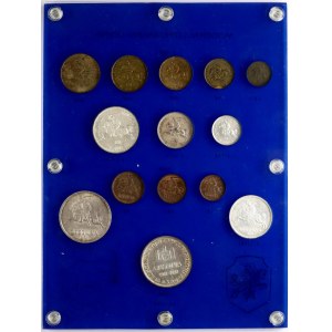Lithuania 1 Centas - 10 Litu 1925-1938 Set Lot of 14 coins