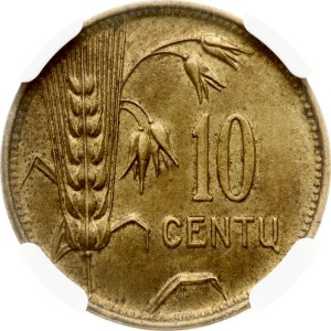 Lithuania 10 Centu 1925 NGC MS 61