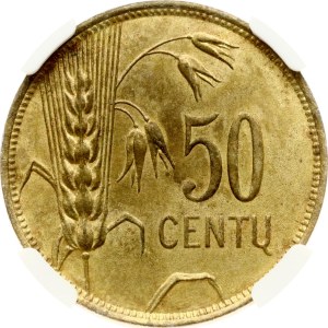 Lithuania 50 Centu 1925 NGC UNC DETAILS