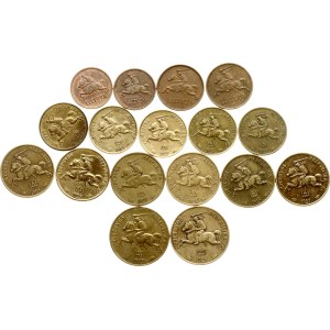 Lithuania 1 - 20 Centu 1925 & 1936 Lot of 17 coins
