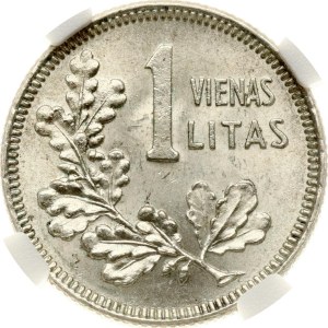 Lithuania 1 Litas 1925 NGC MS 63