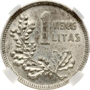 Lithuania 1 Litas 1925 NGC MS 62