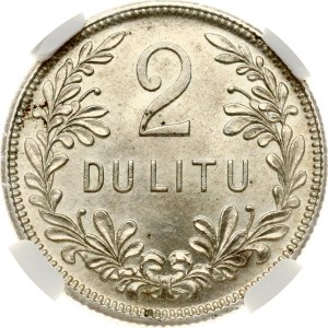 Lithuania 2 Litu 1925 NGC MS 64
